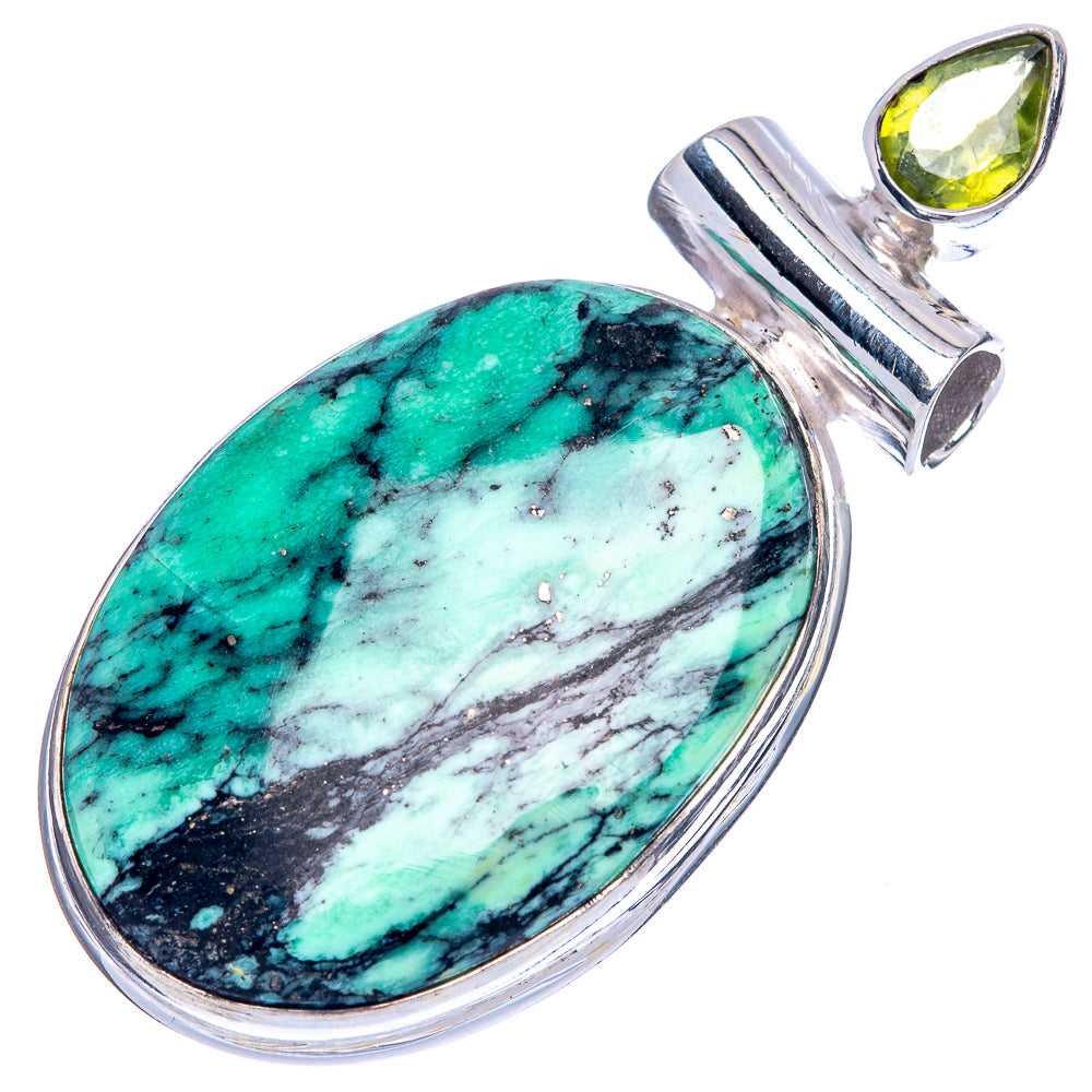 Variscite Pendant 1 5/8" (925 Sterling Silver) P41588