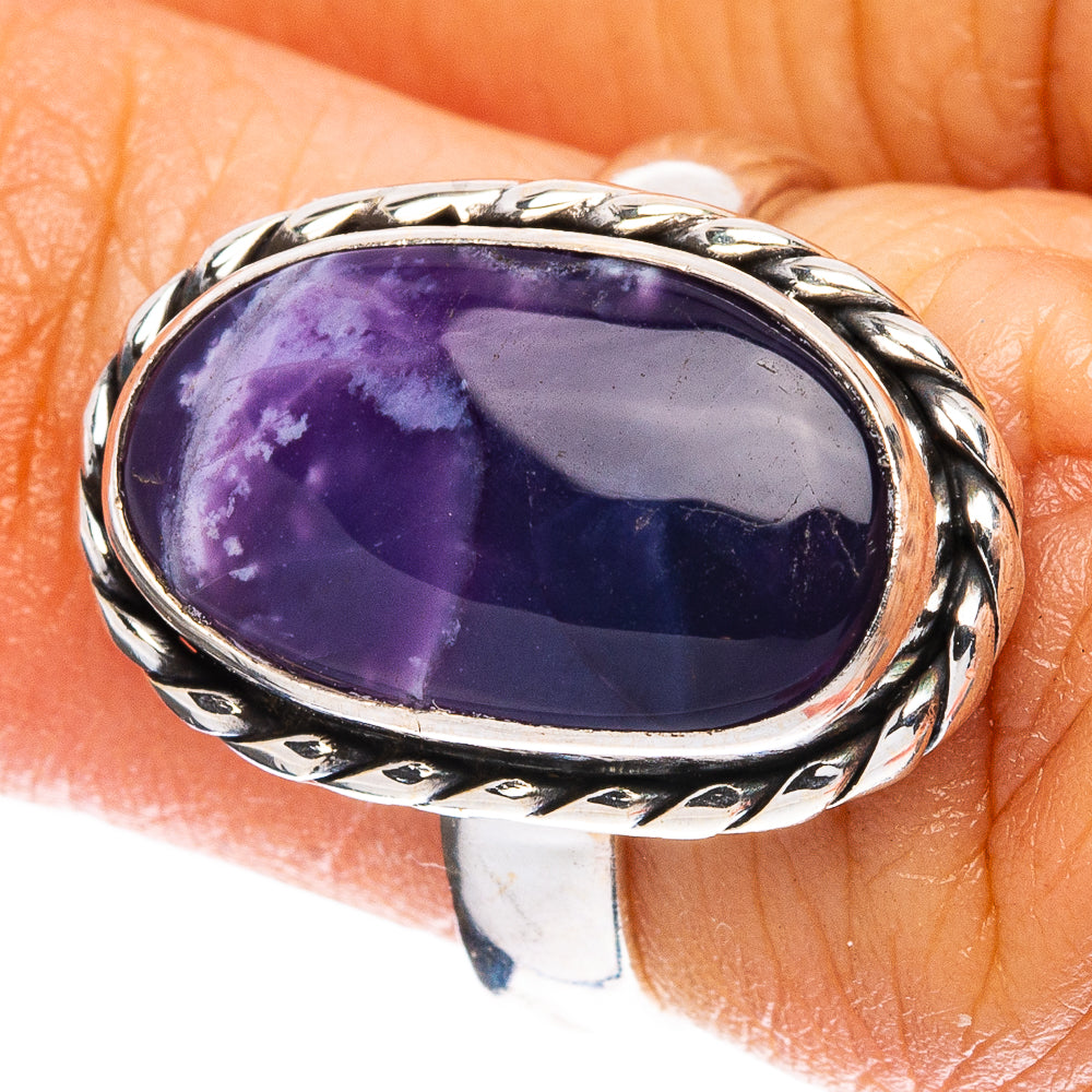 Mexican Purple Opal (Morado) Ring Size 5 (925 Sterling Silver) R5087