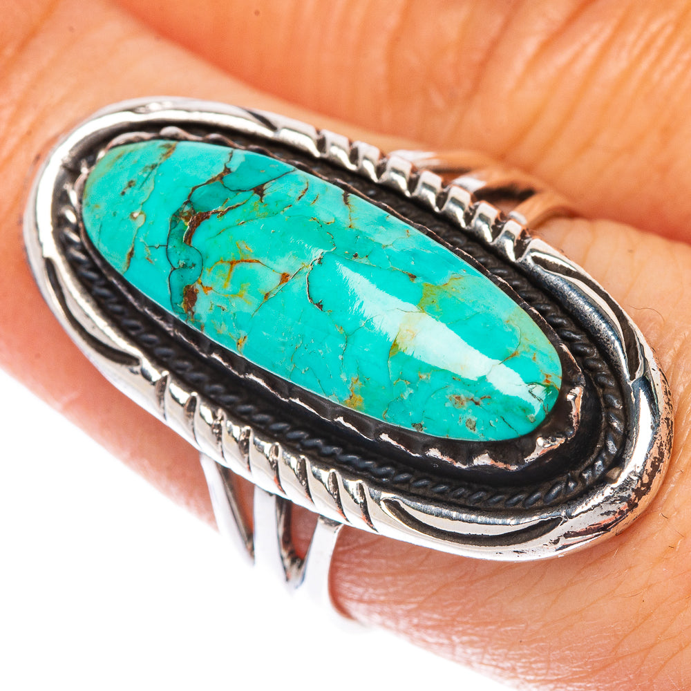 Rare Arizona Turquoise Ring Size 7.75 (925 Sterling Silver) R1519