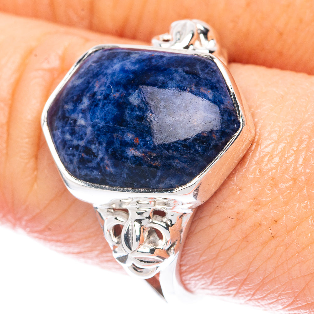 Premium Sodalite 925 Sterling Silver Ring Size 9 (925 Sterling Silver) R2721