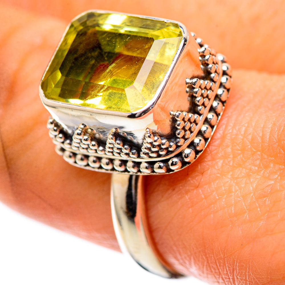 Faceted Citrine Ring Size 8.25 (925 Sterling Silver) RING139195