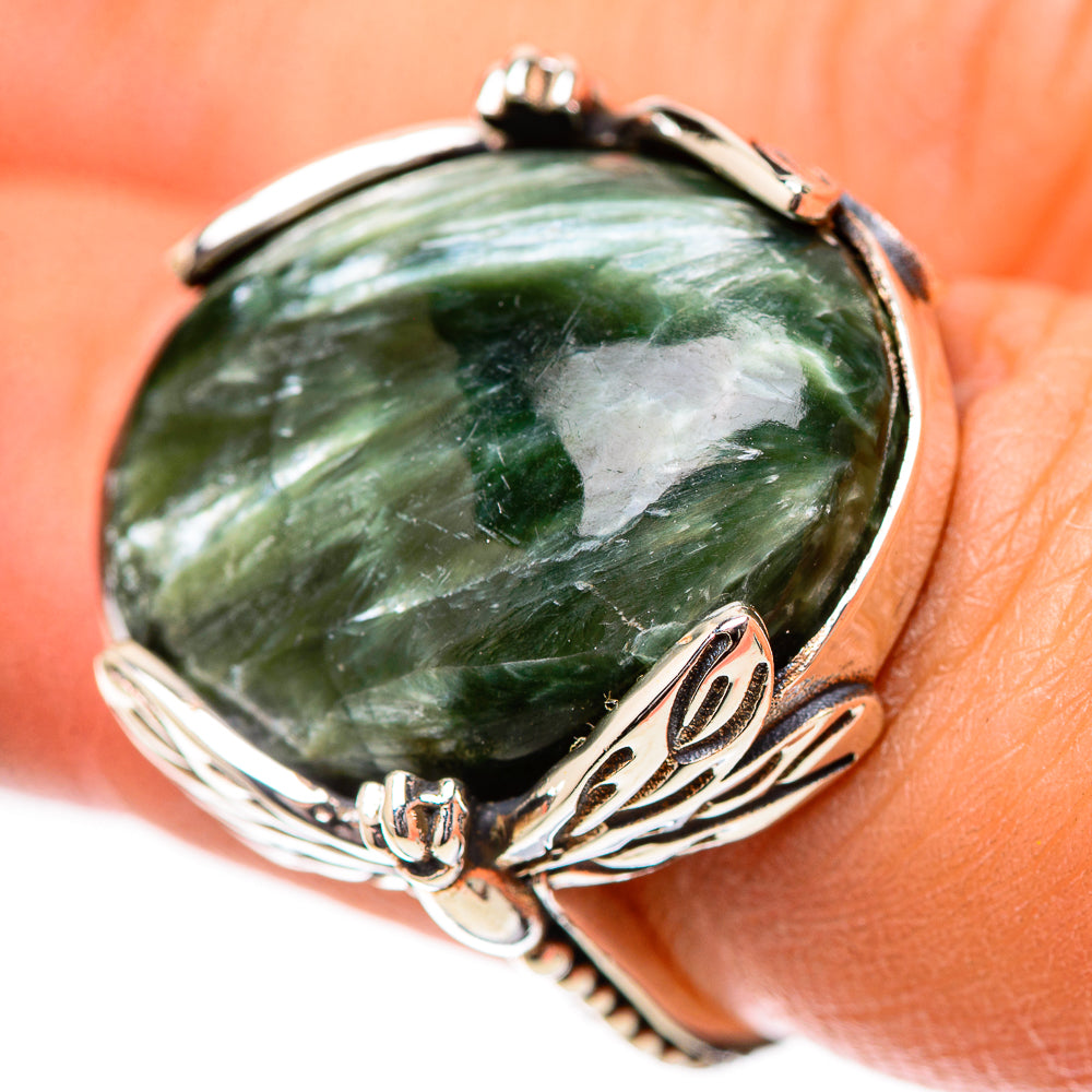 Seraphinite Ring Size 6.5 (925 Sterling Silver) RING139128