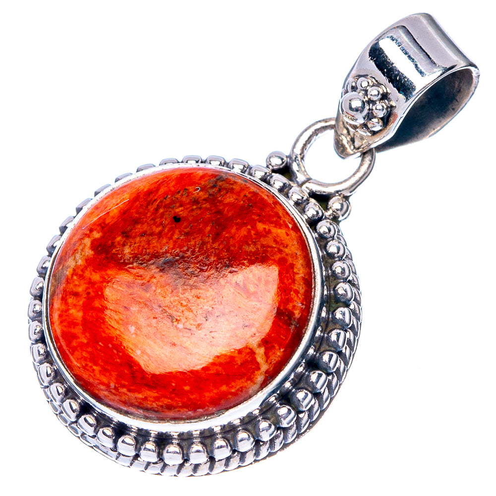 Sponge Coral Pendant 1 1/8" (925 Sterling Silver) P41137