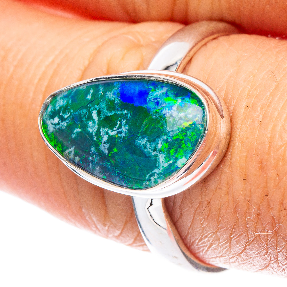 Rare Triplet Opal Ring Size 8.75 (925 Sterling Silver) R7241