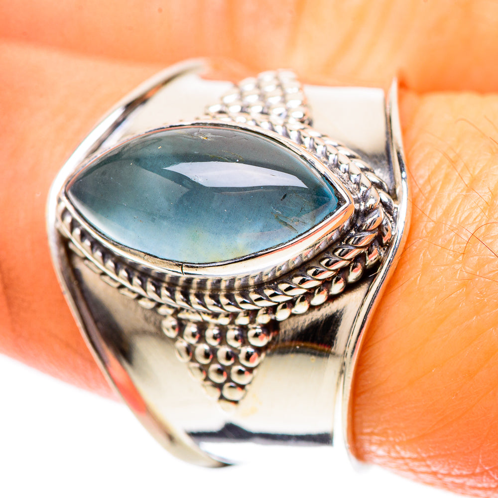 Natural Aquamarine Ring Size 8 (925 Sterling Silver) RING137814
