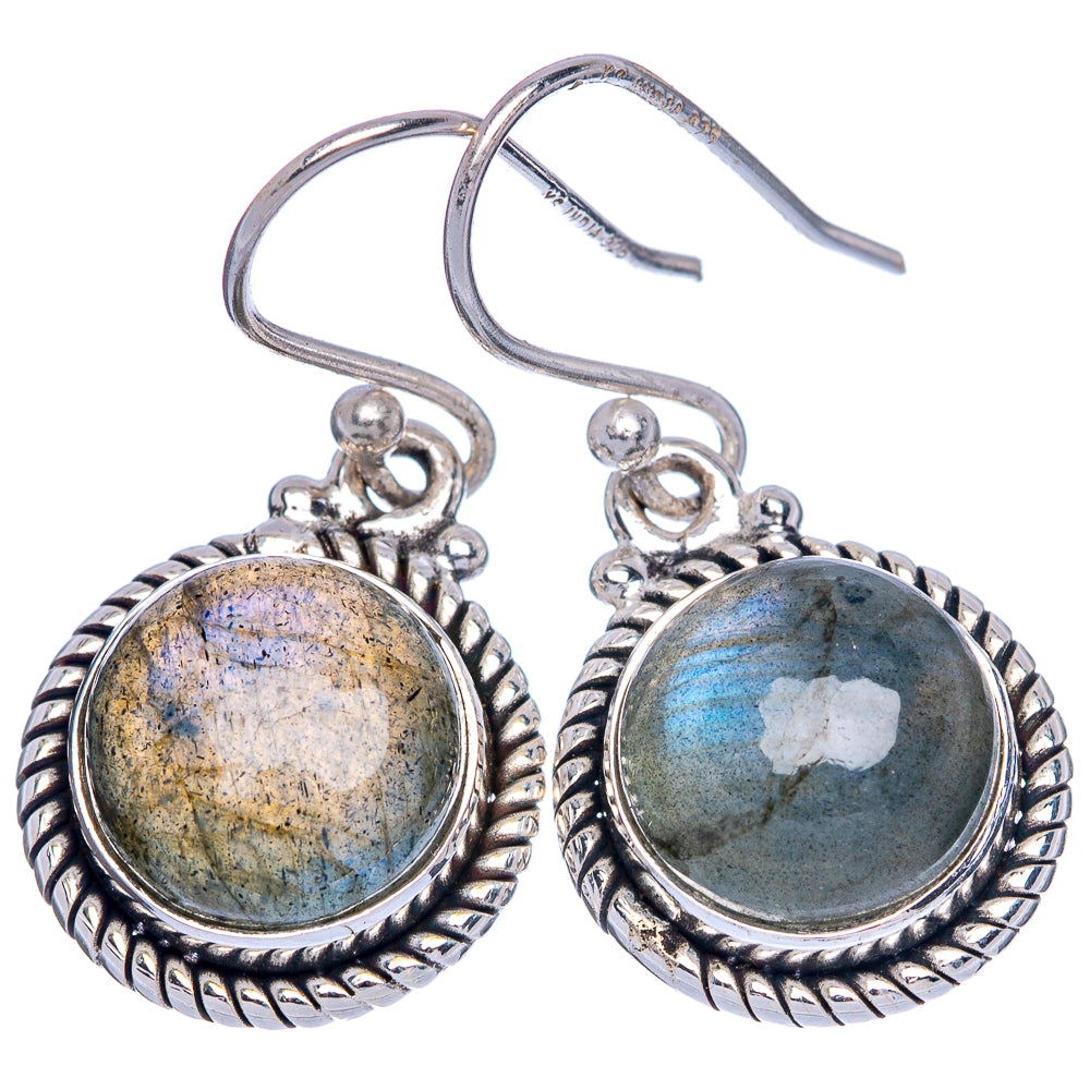 Labradorite Earrings 1 1/8" (925 Sterling Silver) E433347