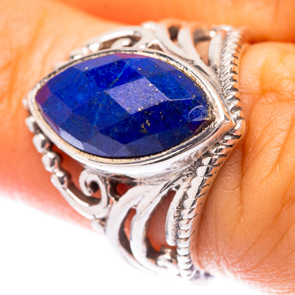 Lapis Lazuli Ring Size 6.5 (925 Sterling Silver) R140609