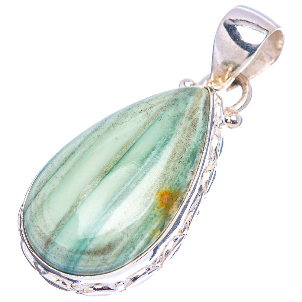 Samsonite Jasper Pendant 1 1/2" (.925 Sterling Silver)