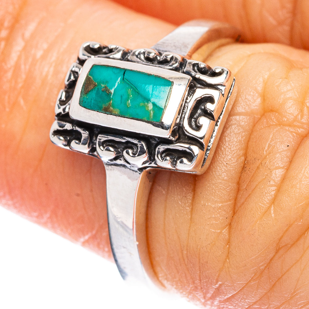 Rare Arizona Turquoise Ring Size 5.75 (925 Sterling Silver) R2336