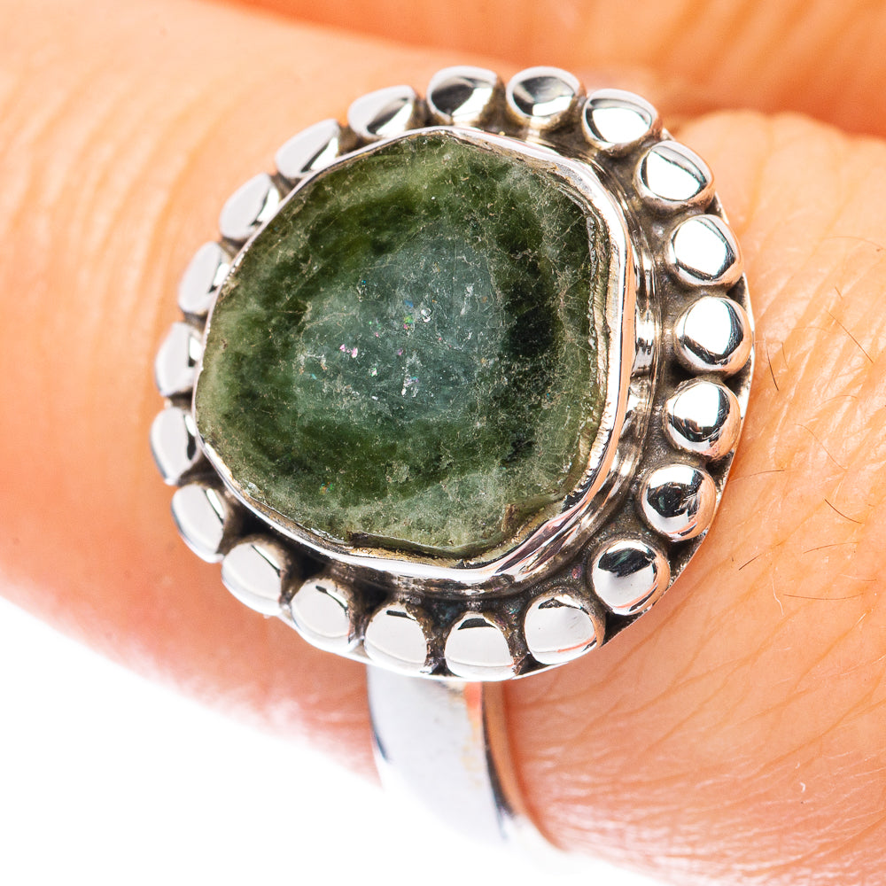 Rare Watermelon Tourmaline Ring Size 8 (925 Sterling Silver) R2098