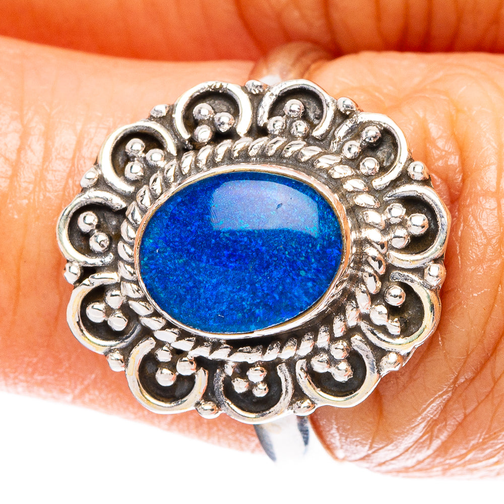 Rare Doublet Opal Ring Size 7 (925 Sterling Silver) R5010