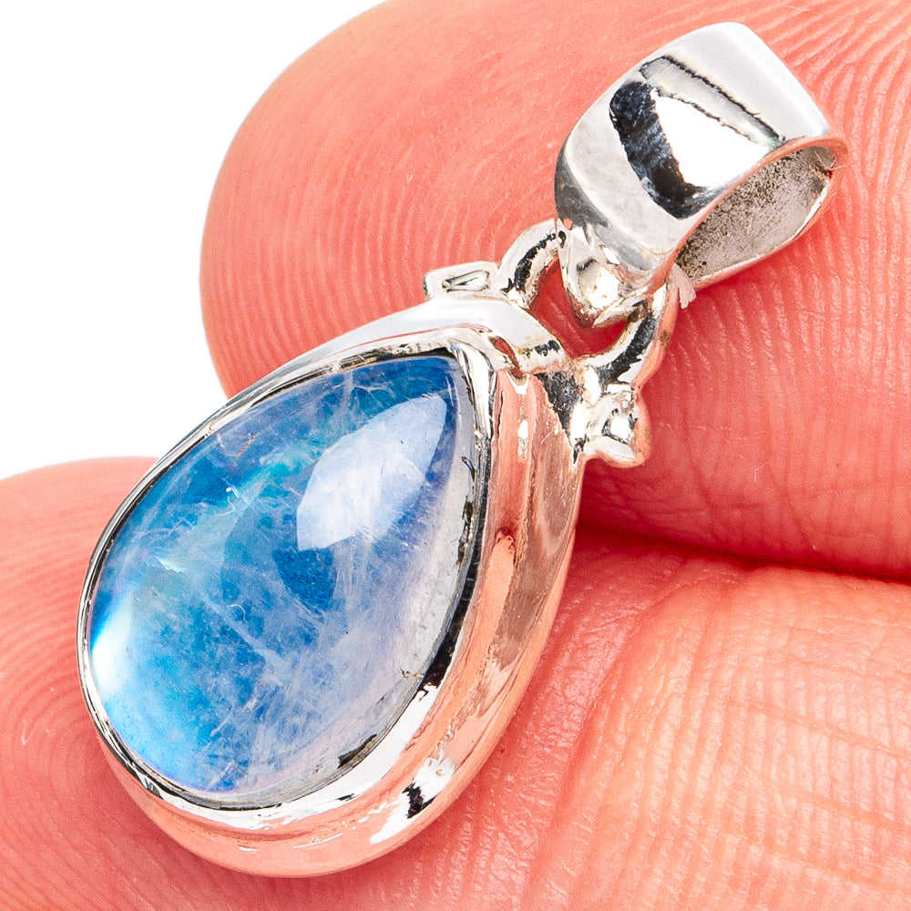 Rainbow Moonstone Pendant 1" (925 Sterling Silver) P45078