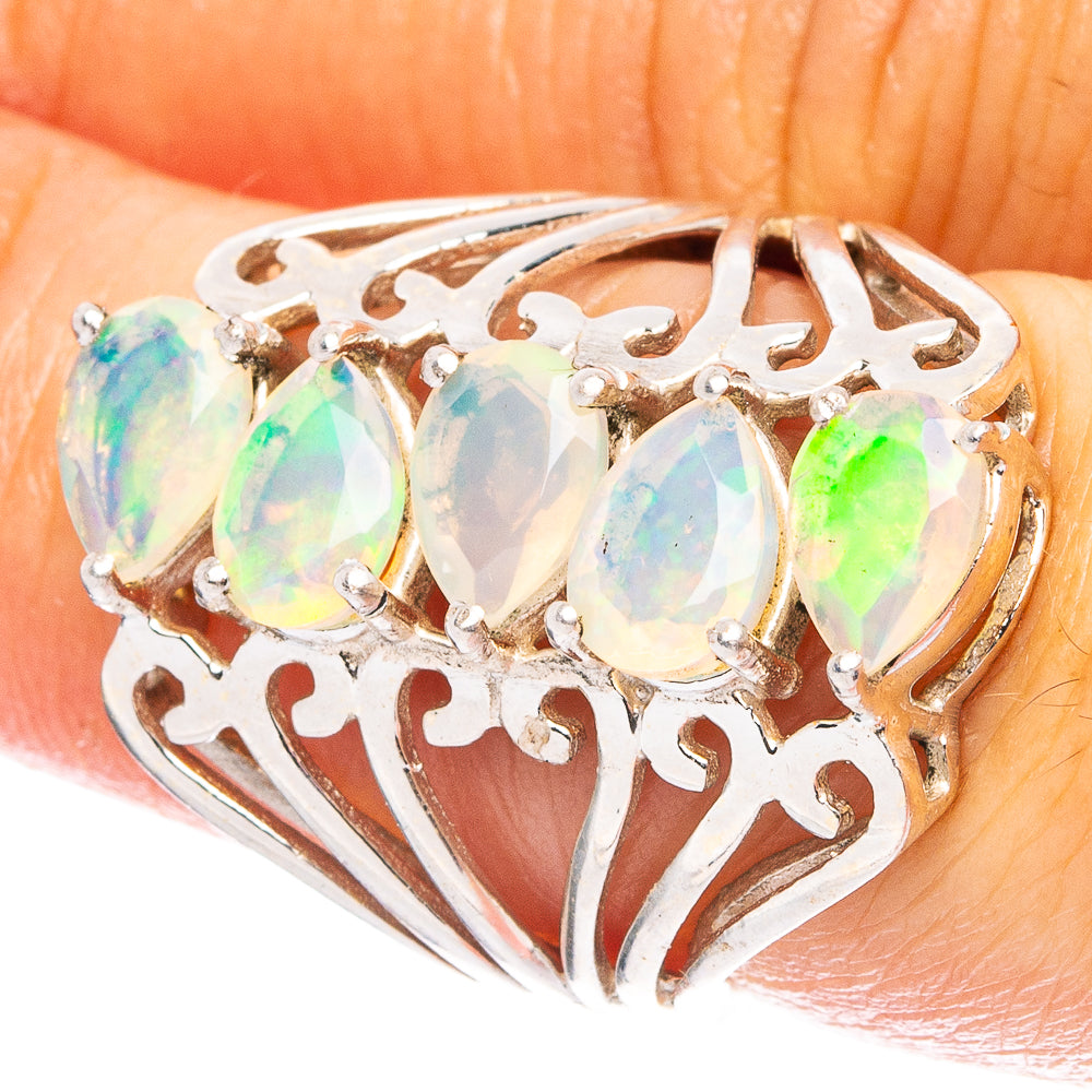 Rare Ethiopian Opal 925 Sterling Silver Ring Size 6 (925 Sterling Silver) R6074
