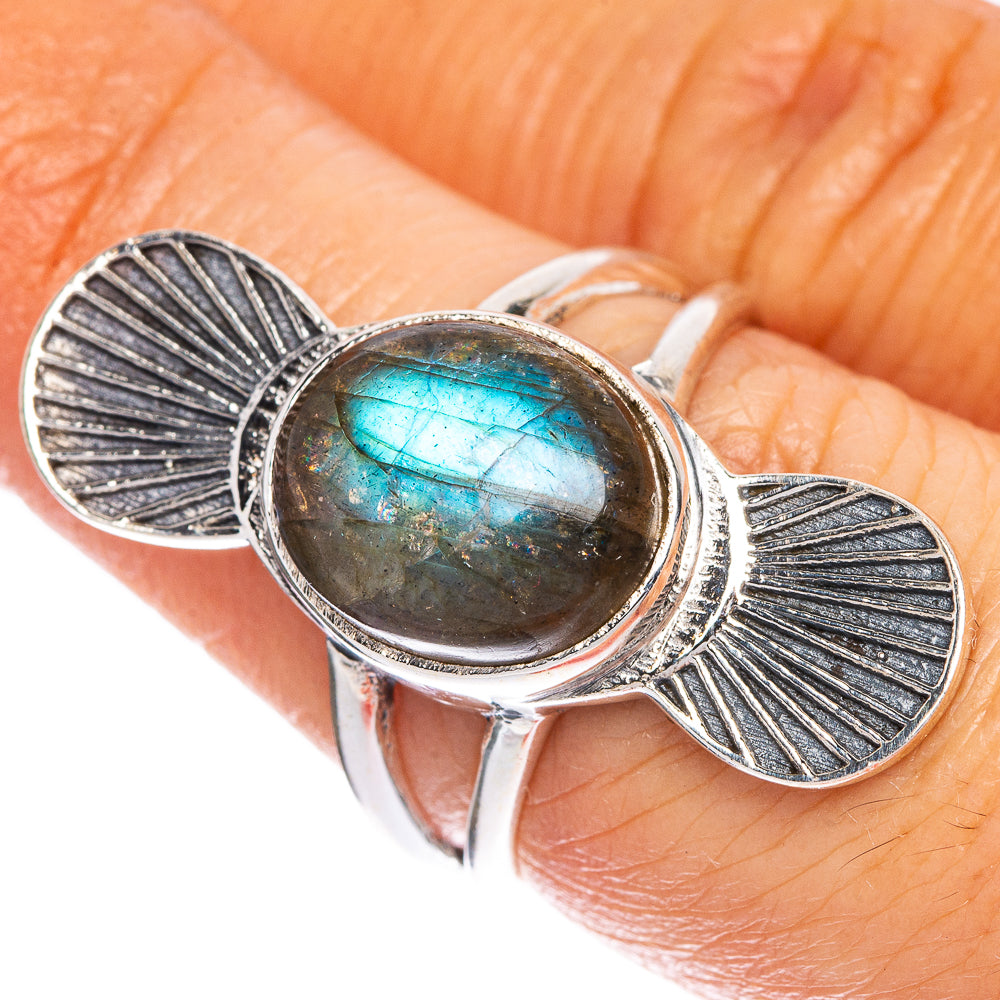Labradorite Ring Size 6.75 (925 Sterling Silver) R1057