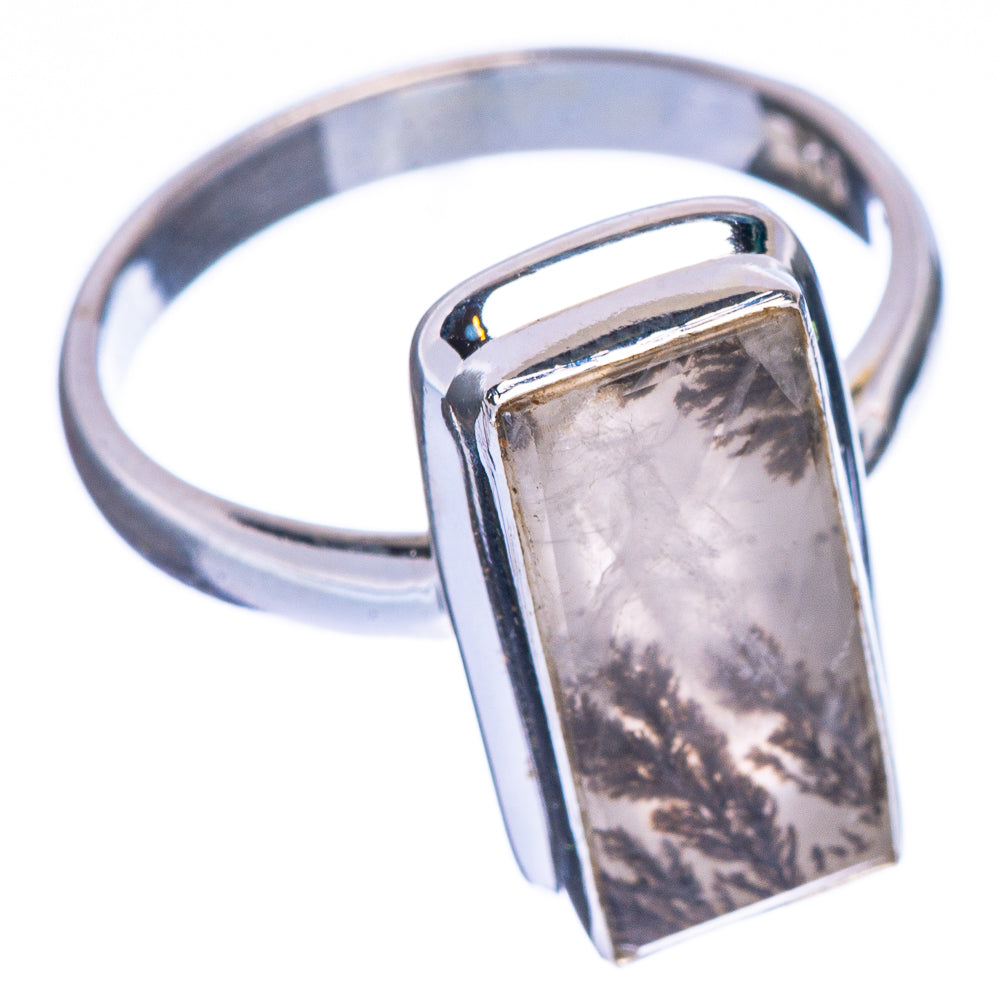 Scenic Dendritic Agate Ring Size 7.75 (925 Sterling Silver) R147240