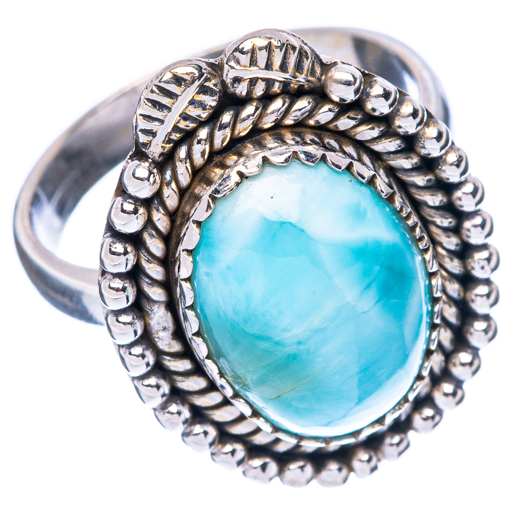 Larimar Ring Size 7.25 (925 Sterling Silver) R2261