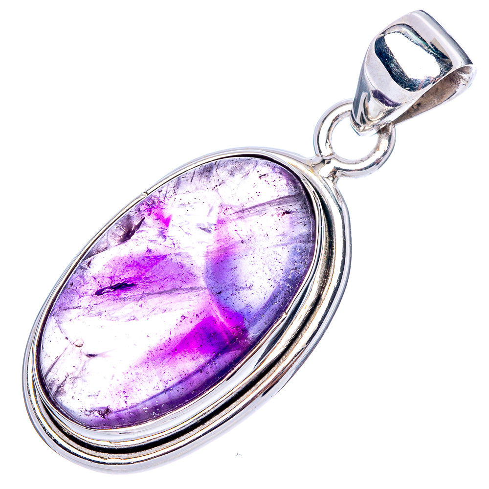 Star Amethyst Pendant 1 3/8" (925 Sterling Silver) P42459