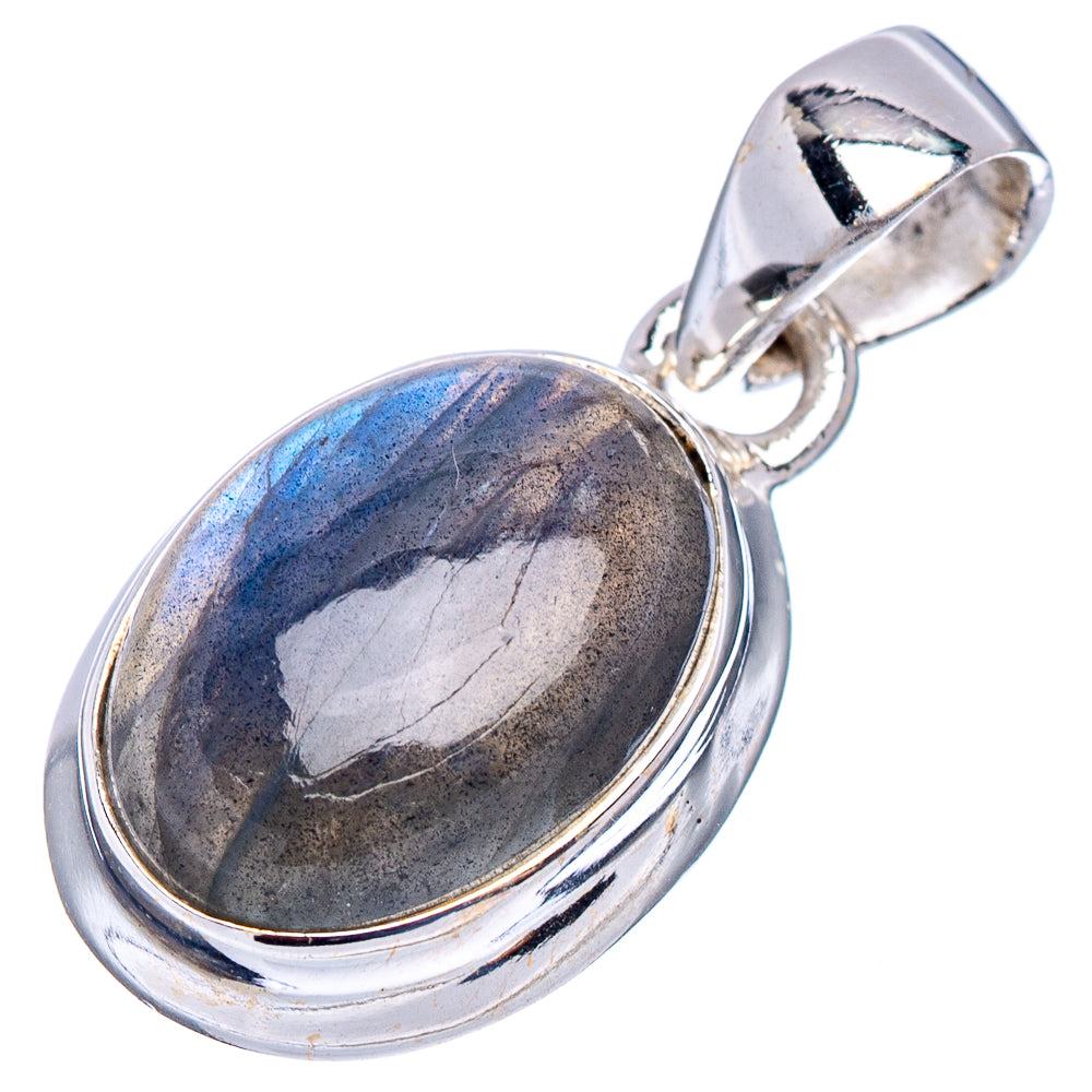 Labradorite Pendant 1" (.925 Sterling Silver)