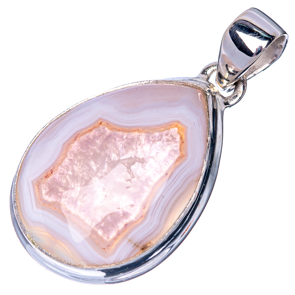 Botswana Agate Pendant 1 3/8" (925 Sterling Silver) P40882