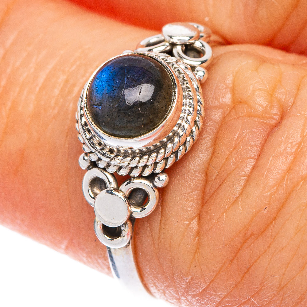 Labradorite Dainty Ring Size 5.75 (925 Sterling Silver) R1156