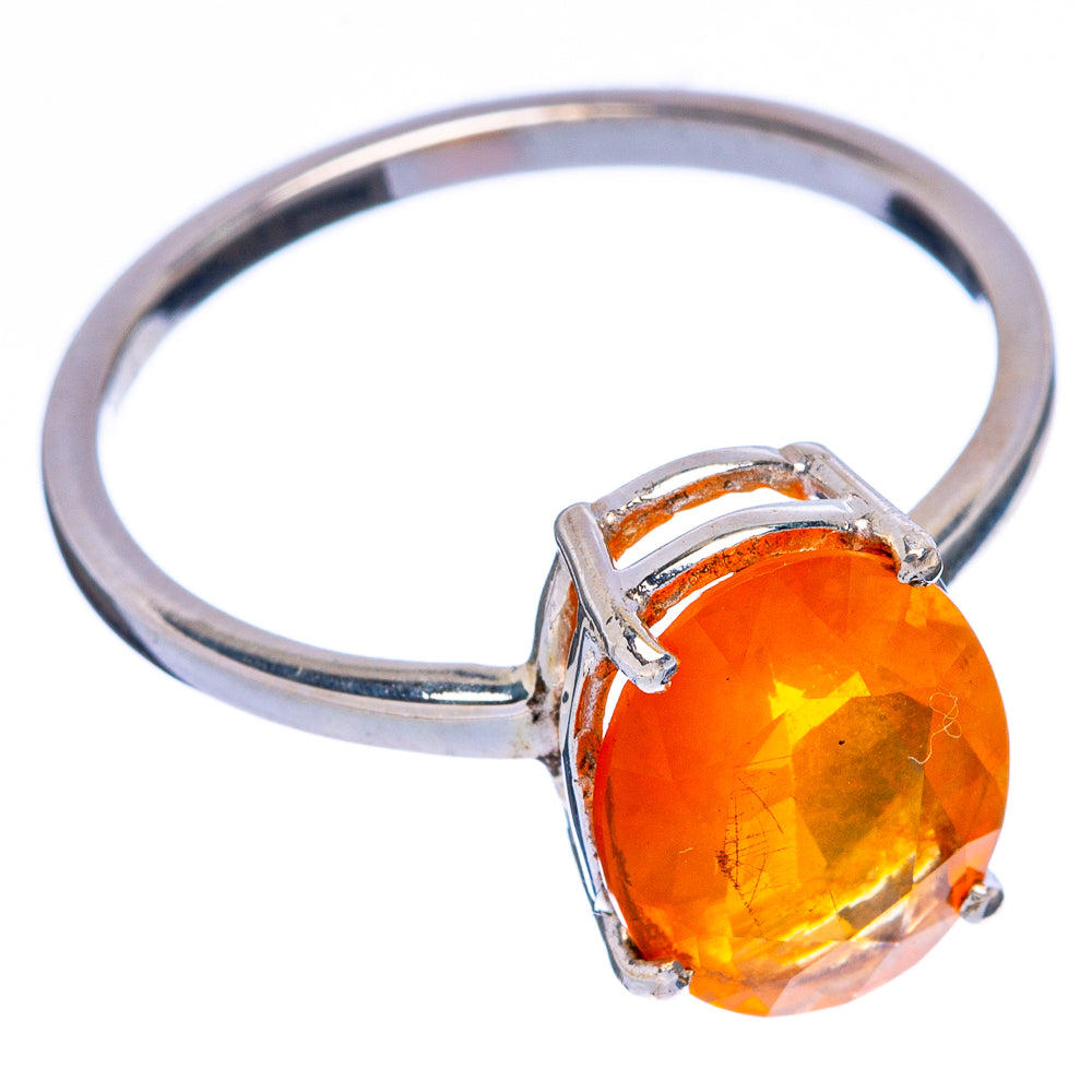 Rare Mexican Fire Opal Ring Size 9 (925 Sterling Silver) R146605