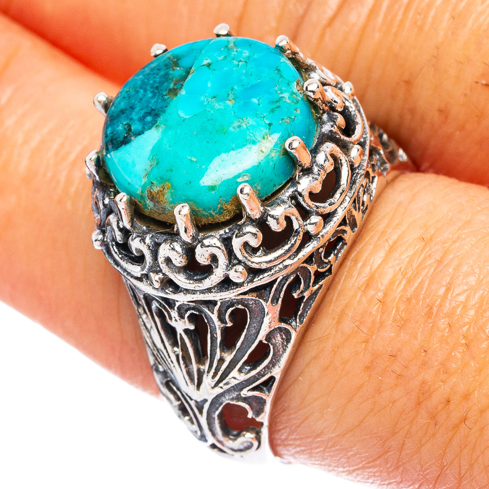 Rare Arizona Turquoise Ring Size 8.75 (925 Sterling Silver) R4816