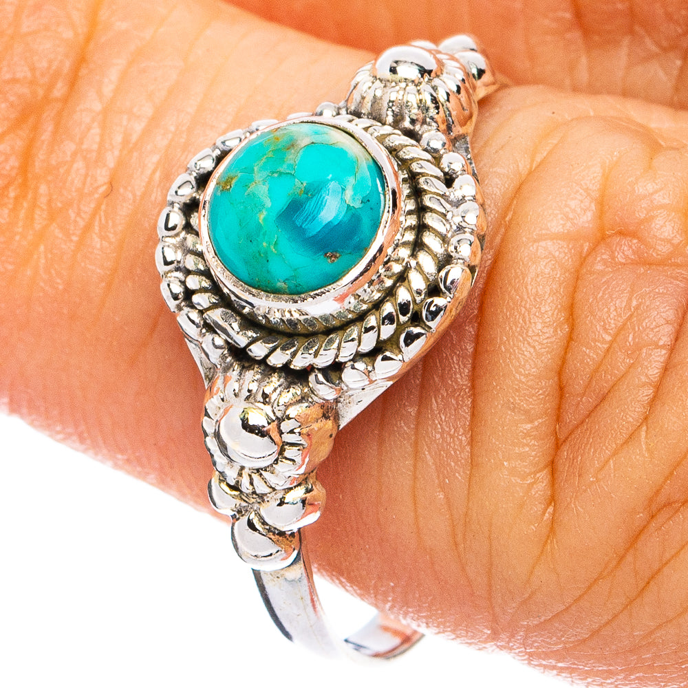 Mohave Turquoise Ring Size 8.25 (925 Sterling Silver) R8258