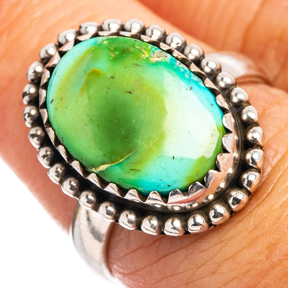 Rare Sonoran Gold Turquoise Ring Size 7 (.925 Sterling Silver)