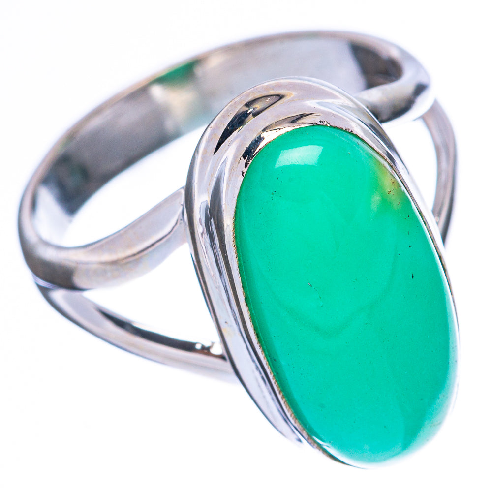 Chrysoprase 925 Sterling Silver Ring Size 6 (925 Sterling Silver) R3904