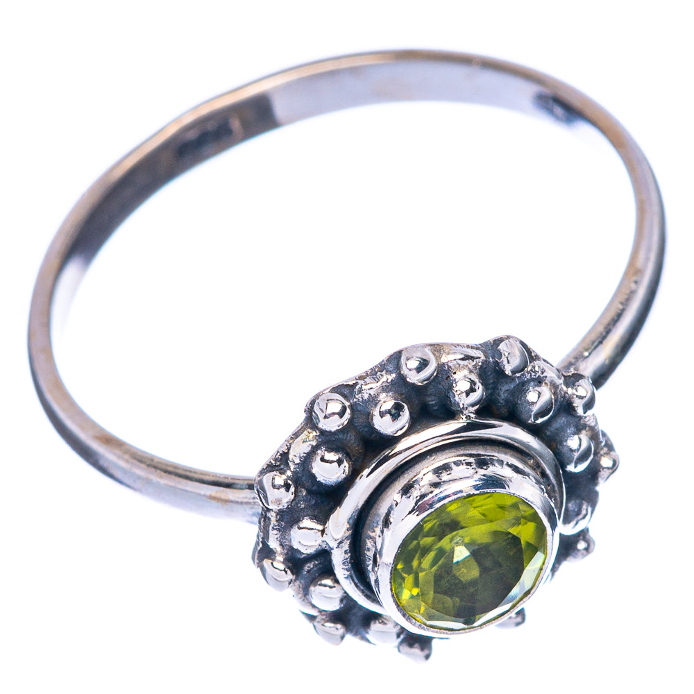 Peridot Dainty Ring Size 7 (925 Sterling Silver) R145739