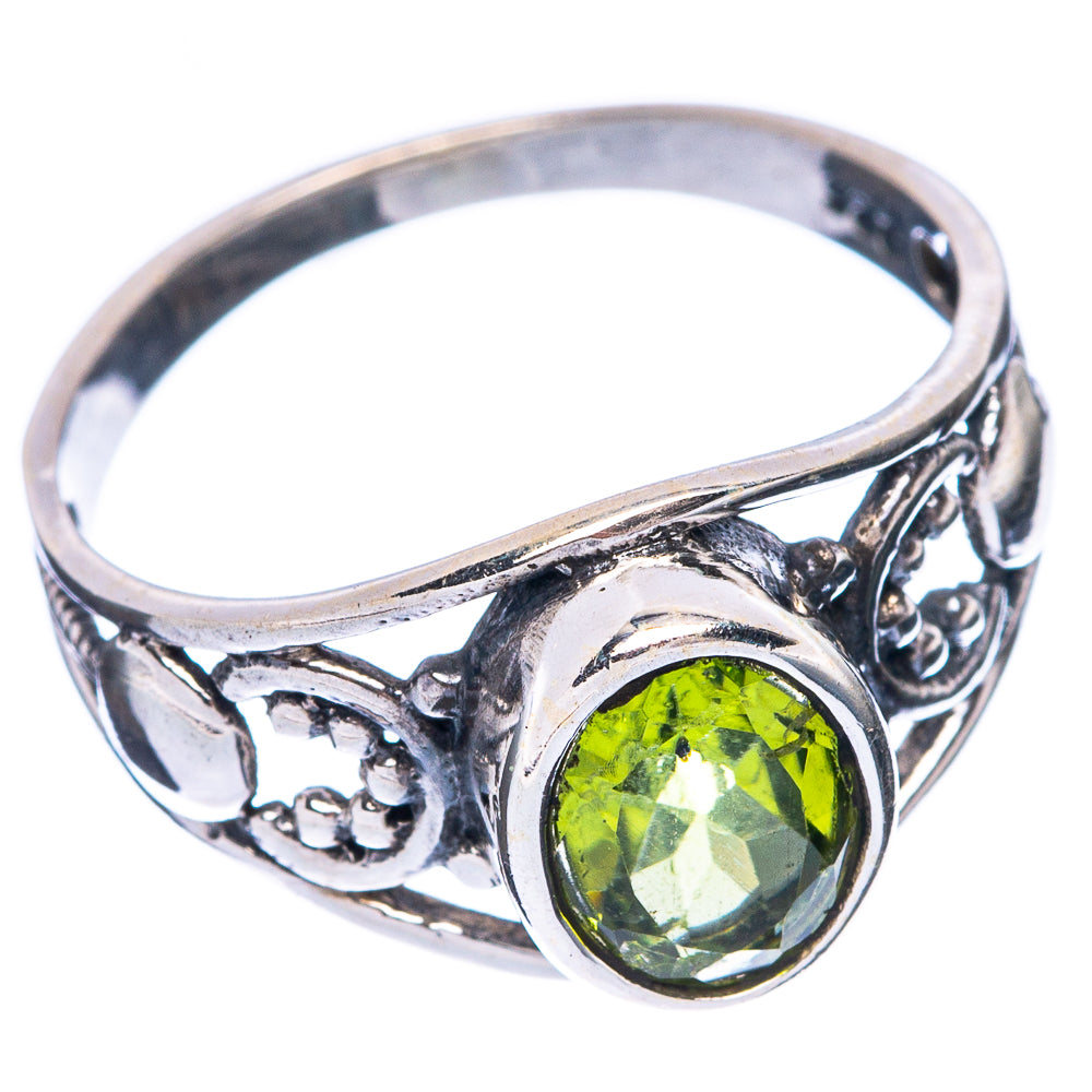Peridot Dainty Ring Size 7.5 (925 Sterling Silver) R6031