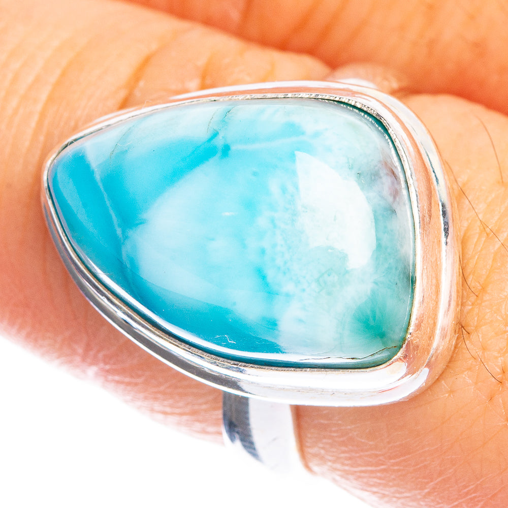 Larimar Ring Size 8 (925 Sterling Silver) R144289