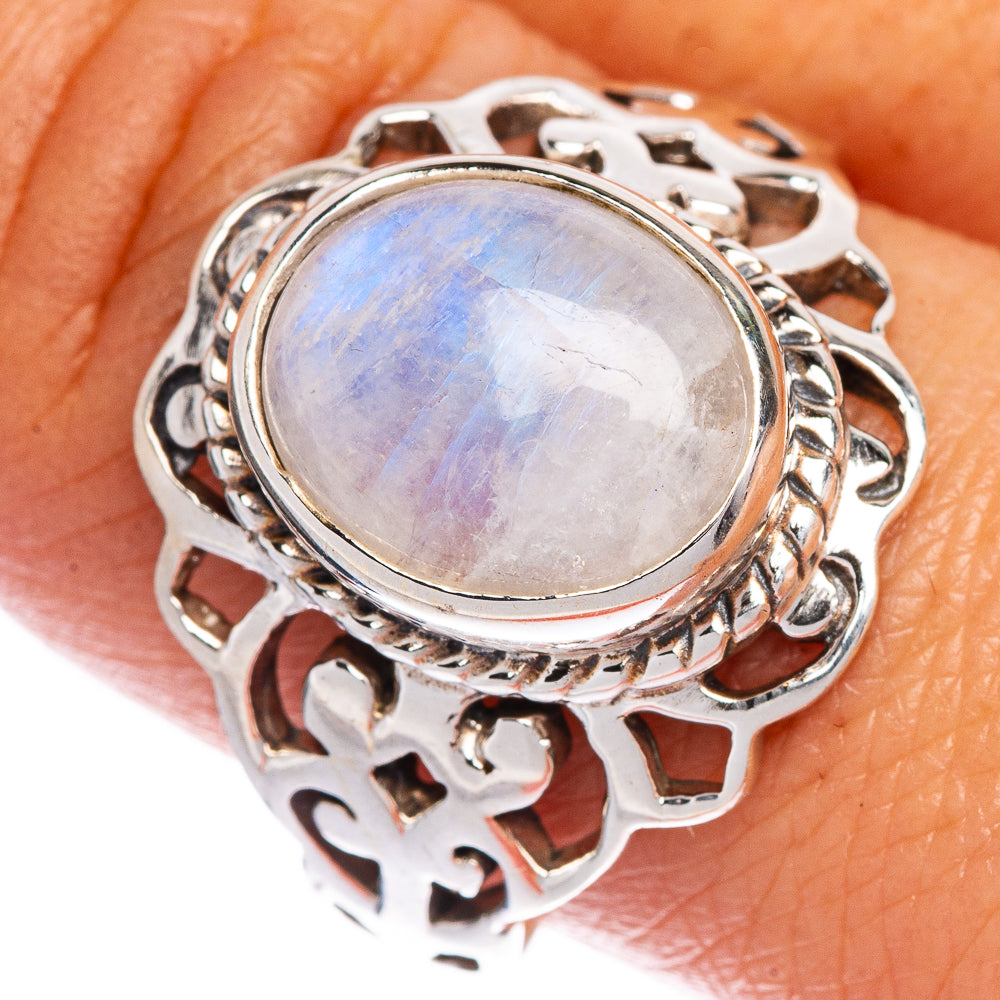 Rainbow Moonstone Ring Size 9.75 (925 Sterling Silver) R147249