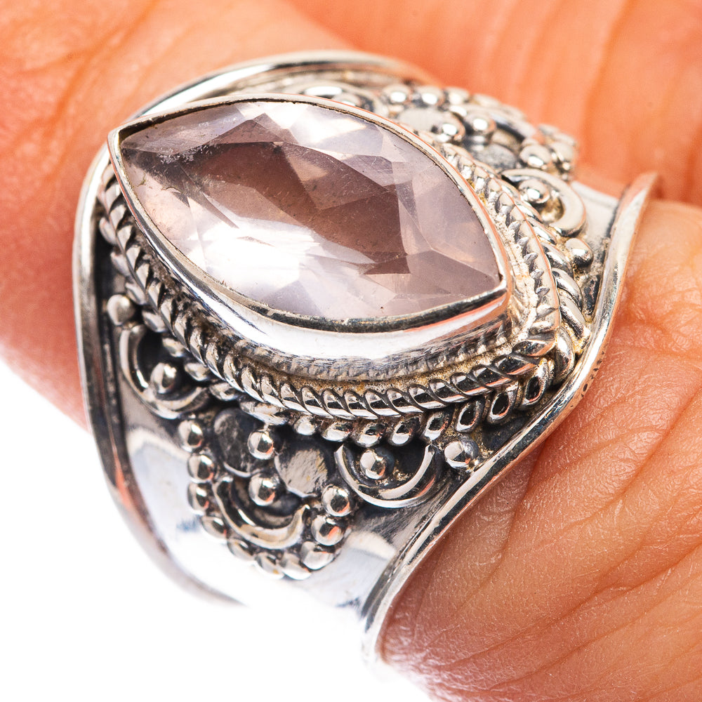 Rose Quartz Ring Size 6 (925 Sterling Silver) RING143248
