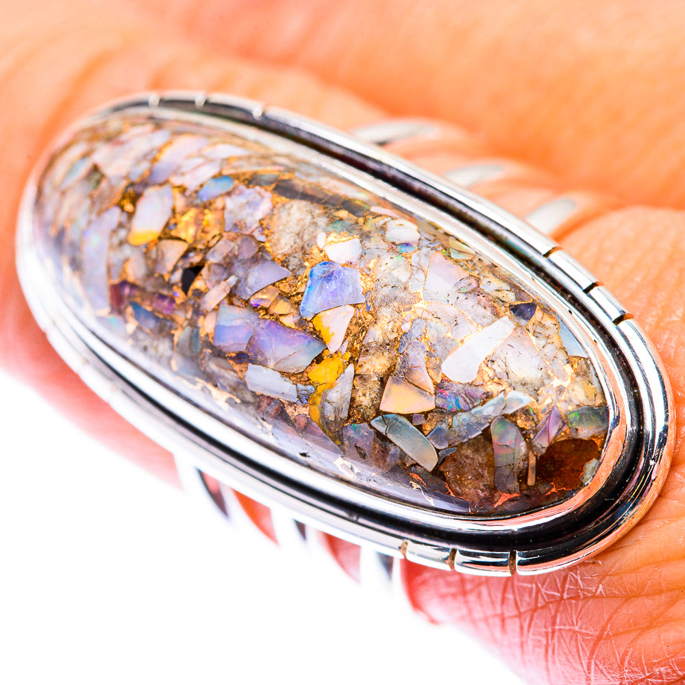 Large Brecciated Ethiopian Opal Ring Size 8.75 (925 Sterling Silver) RING140249