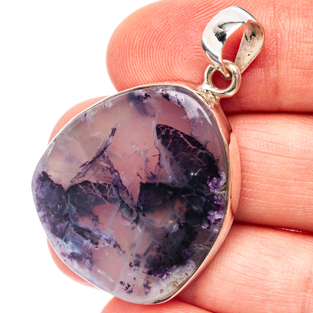 Tiffany Stone Pendant 1 5/8" (.925 Sterling Silver)