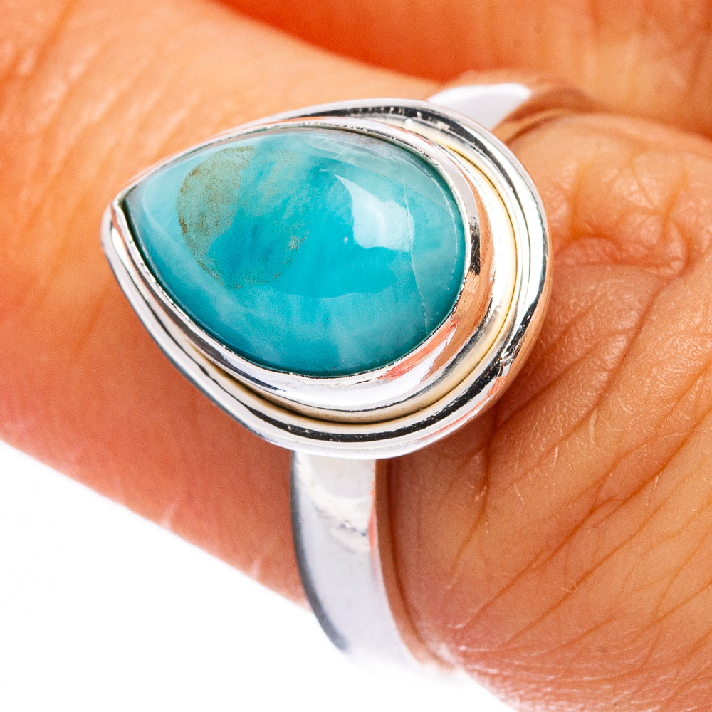 Larimar Ring Size 6.75 (925 Sterling Silver) R146287