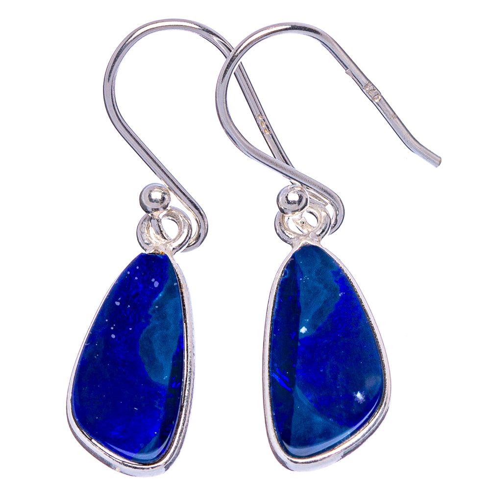 Lapis Lazuli Earrings 1 1/4" (925 Sterling Silver) E1895