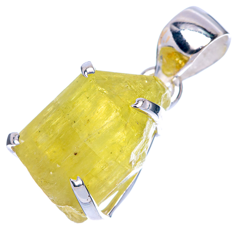Rare Hiddenite Pendant 1" (925 Sterling Silver) P41670