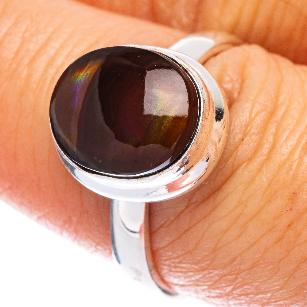 Rare Mexican Fire Agate Ring Size 7.75 (925 Sterling Silver) R146645