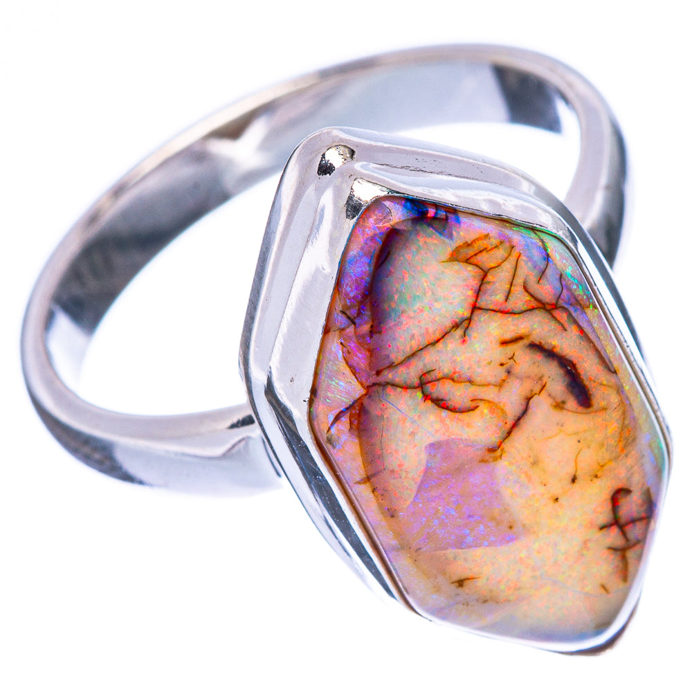Rare Sterling Opal Ring Size 8.5 (925 Sterling Silver) R2238