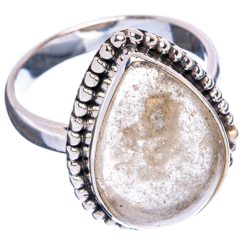 Libyan Desert Glass Ring Size 8 (925 Sterling Silver) R5055