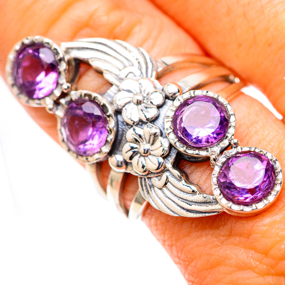 Large Amethyst 925 Sterling Silver Ring Size 8 (925 Sterling Silver) RING139683
