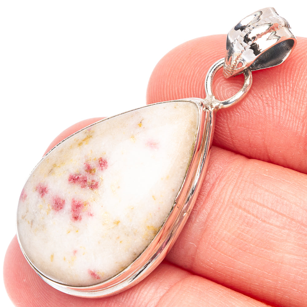 Cinnabar Pendant 1 5/8" (925 Sterling Silver) P44470