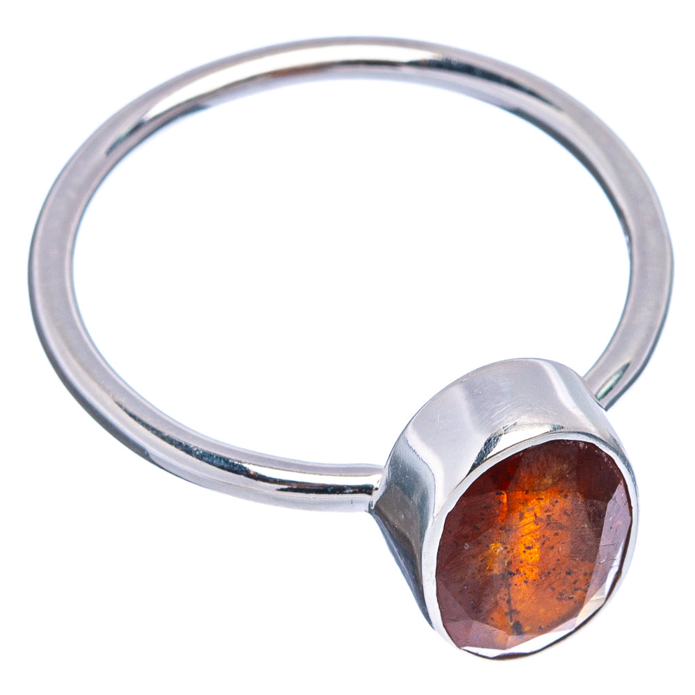 Orange Kyanite Ring Size 9 (.925 Sterling Silver)