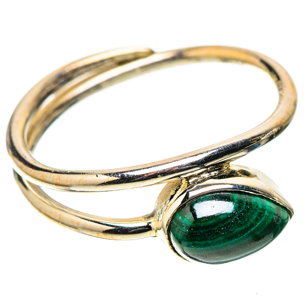 Malachite Dainty Ring Size 7 (925 Sterling Silver) RING138190