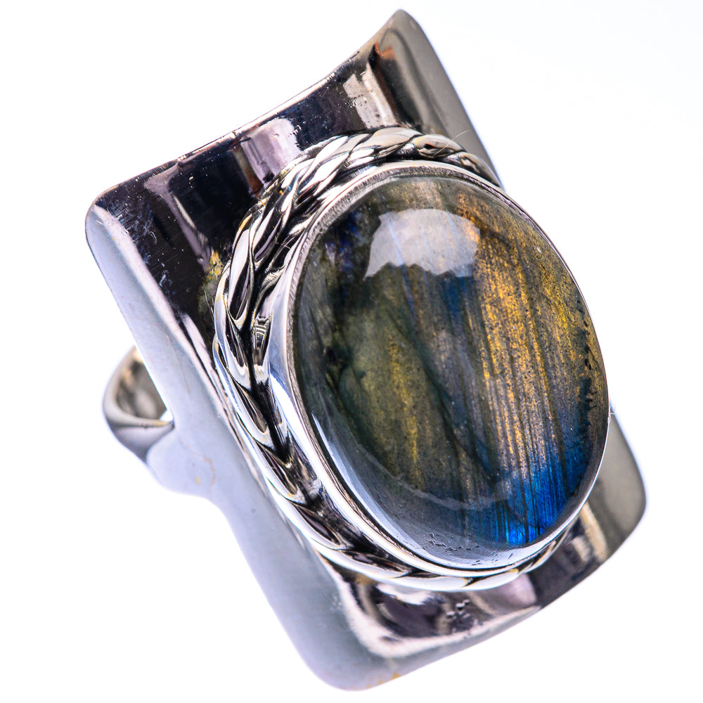 Labradorite Ring Size 7.25 (925 Sterling Silver) R140675