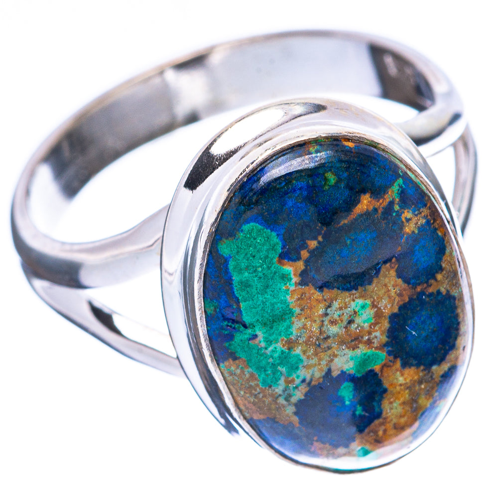 Azurite Ring Size 8 (925 Sterling Silver) R4118