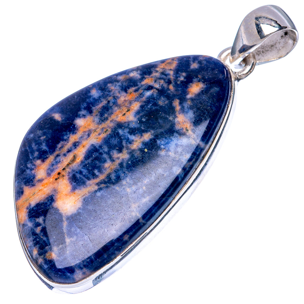 Sodalite Pendant 1 3/4" (925 Sterling Silver) P42190