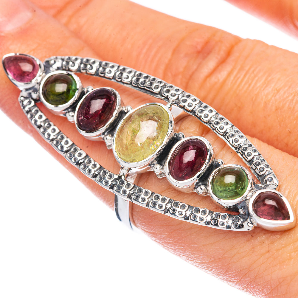 Signature Multi-Tourmaline Ring Size 7 (925 Sterling Silver) R2576